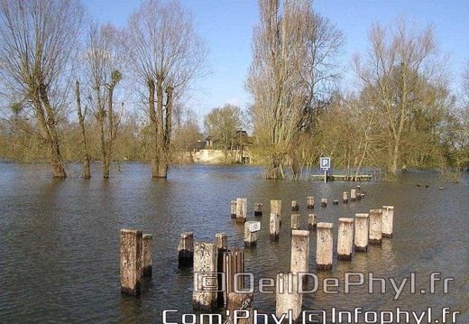 Inondation Soucelles Villevêque - 2007